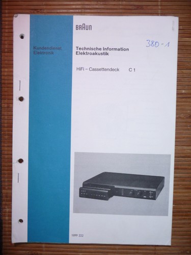 Service manual braun 1 - manual,